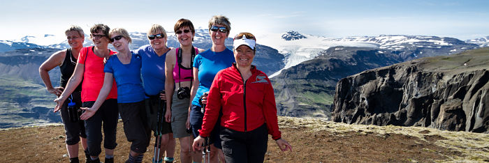 Glaðar á göngu um Lónsöræfi Glaðar á göngu um Lónsöræfi