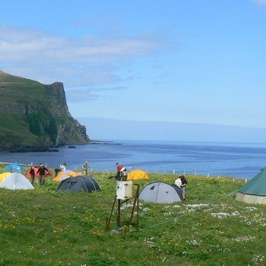 Tjaldað við Hornbjargsvita