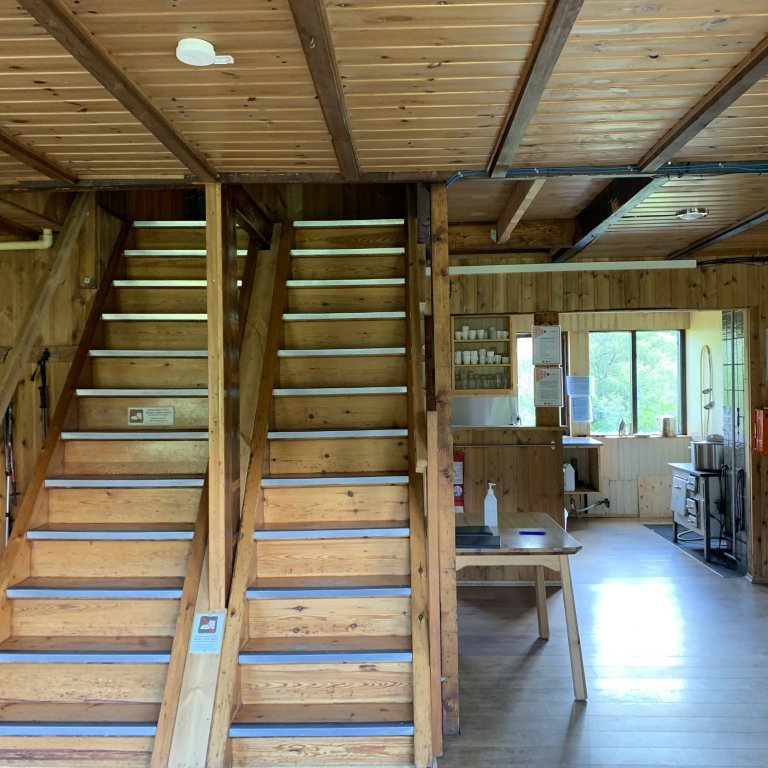 Langidalur, Þórsmörk  - stairs and kitchen