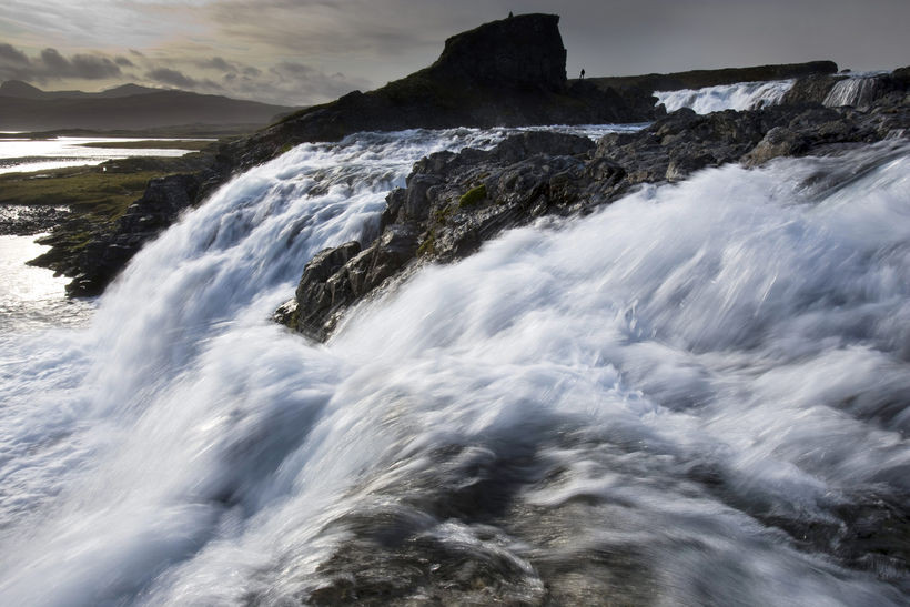 Hvalá og áin Rjúk­andi yrðu virkjaðar sam­an. Úttak virkj­un­ar yrði rétt ofan Hvalár­foss. Rax / Ragn­ar Ax­els­son