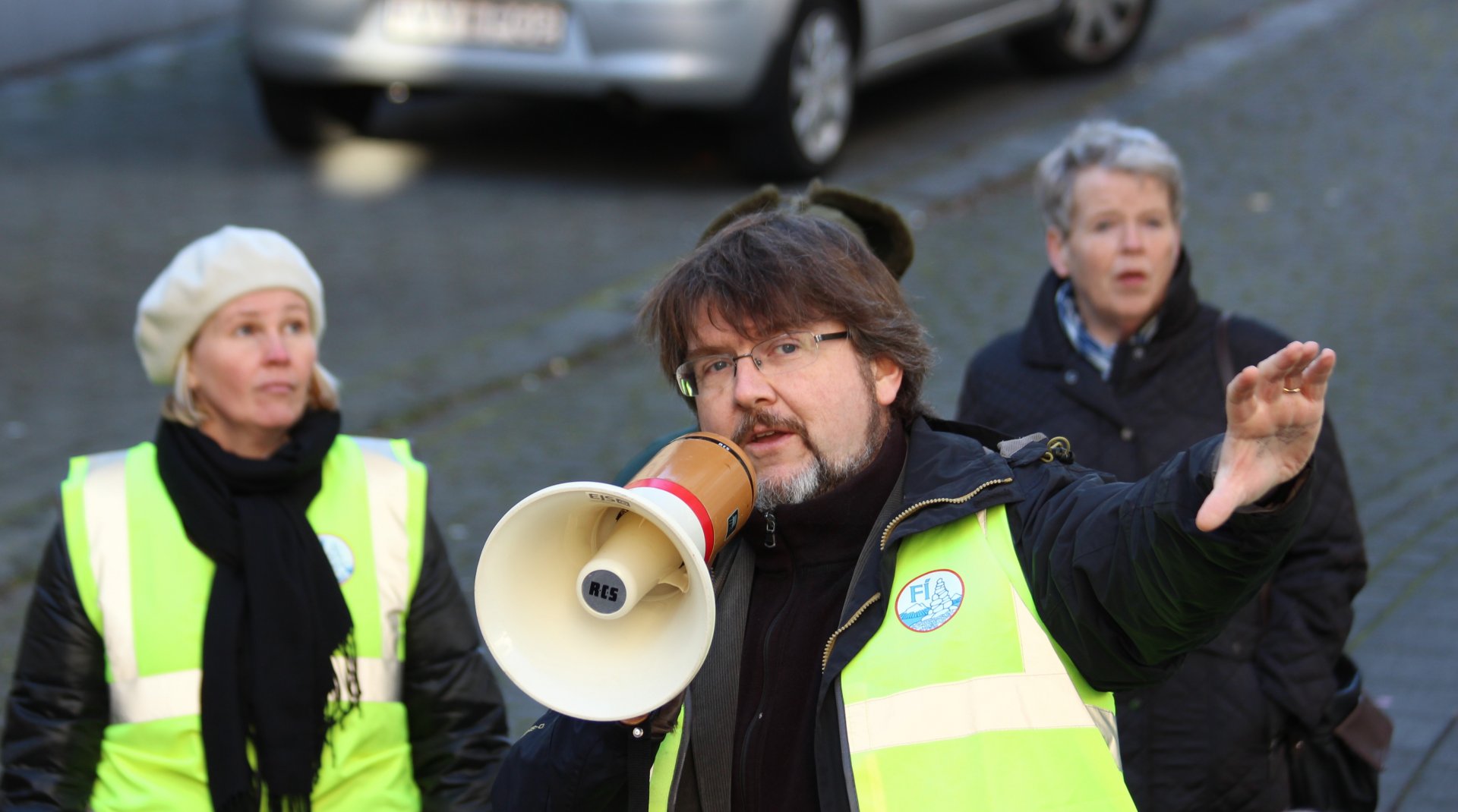 Orri Vésteinsson að störfum. 