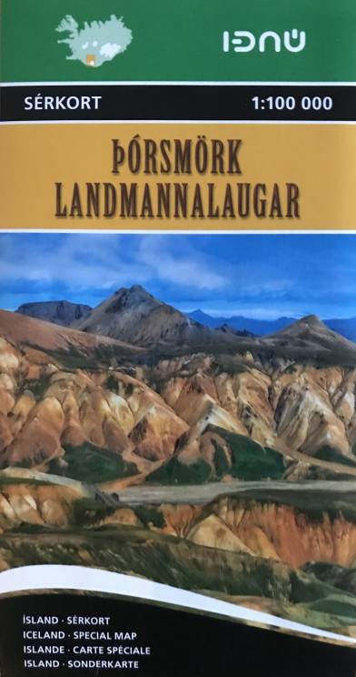 Kort Þórsmörk Landmannalaugar